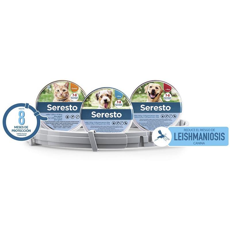 Seresto collar antiparasitario para perros y gatos